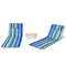 Coast Strandmatten - Opvouwbare Set met Bijzettafel - 151 x 56 x 27 cm - Groen / Blauw (2 stuks)