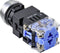 TRU COMPONENTS TC-9428108 LAS0-L-11/R/12V Druktoets 250 V 5 A 1x uit/(aan) Moment Rood IP40 1 stuk(s)
