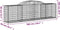 vidaXL - Schanskorven - 4 - st - gewelfd - 300x50x80/100 - cm - gegalvaniseerd - ijzer