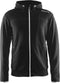 Craft Leisure - Full Zip Hood - 95% katoen - zwart (L)