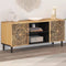 vidaXL - Tv-meubel - 105x33x46cm - massief - mangohout