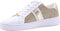 Michael Kors Irving Stripe - Lage Sneakers - Goudkleurige details - Wit/Goud