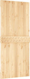 vidaXL - Schuifdeur - met - beslag - 90x210 - cm - massief - grenenhout
