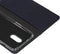 Selencia Hoesje Geschikt voor OnePlus 7 Hoesje Met Pasjeshouder - Selencia Echt Lederen Bookcase - Donkerblauw