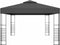 vidaXL - Prieel - met - LED-lichtslinger - 3x4 - m - antracietkleurig