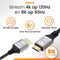 Drivv. Premium Mini HDMI naar HDMI Kabel 2.1 - 8K 60Hz / 4K 120Hz - Grijs - 2 meter