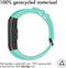 iMoshion Bandje Geschikt voor Honor Band 4 - iMoshion Siliconen band zwarte gesp met design met installatiehulp - Turquoise