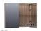 Brauer Dual 80 Spiegelkast - 80 cm - Legno Viola