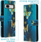 iMoshion Hoesje Geschikt voor Google Pixel 7a Hoesje Met Pasjeshouder - iMoshion Design Softcase Bookcase - Blauw / Blue Butterfly