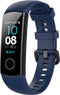 iMoshion Bandje Geschikt voor Honor Band 4 - iMoshion Siliconen band zwarte gesp met design met installatiehulp - Donkerblauw