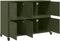 vidaXL - Dressoir - 100,5x39x72 - cm - staal - olijfgroen