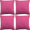 vidaXL - Kussenhoezen - linnen - look - 50 - x - 50 - cm - antraciet - 4 - stuks