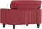 vidaXL Fauteuil 60 cm kunstleer wijnrood