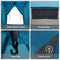 vidaXL - Familietent - met - Ramen - Dome - Blauw - 4-Persoons - Waterdicht