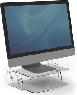 Fellowes Clarity Verstelbare Monitor standaard - Transparant