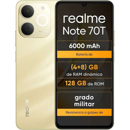 Realme NOTE 70T - Smartphone - 4 GB RAM 128 GB 6,74" Unisoc - Gouden