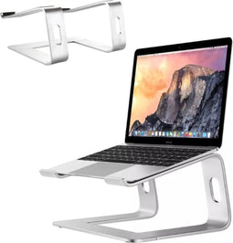 Universele aluminium Laptop Standaard / Geschikt voor MacBook Standaard - Zilver