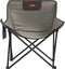 vidaXL Campingstoelen 2 st met vakje inklapbaar grijs