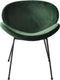 PTMD Janne Velvet Stoelen - 62x56x75 cm - Donkergroen - Set van 2