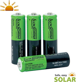 Luxform 4x 1.2V 800mAh oplaadbare AA NimH batterij