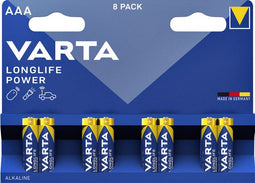 20x Varta Longlife Max Power Alkaline Batterijen AAA 8 stuks