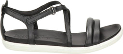 ECCO Simpil - Platte sandalen - Klittenbandsluiting - Zwart - Maat 39