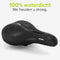 Velmia 9235866-2 - Fietszadel - Traagschuim - Waterdicht - Zwart