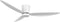 Beacon Array wit plafondventilator 137 cm - DC Motor - Verlichting - Afstandsbediening