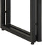 vidaXL - Eettafel - Zwart - 120x33x75 - cm - Massief - Acaciahout - en - Metaal