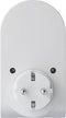Sygonix SY-4547666 Tussenstekker Met USB 2-polig Wit, Zwart