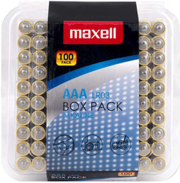 Maxell 790410 - AAA Mini Penlite Batterijen - 100 stuks Alkaline 1,5V (100 stuks)