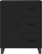 vidaXL - Dressoir - 69,5x34x90 - cm - bewerkt - hout - zwart
