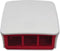 Raspberry Pi 3 - Mini PC - Behuizing Rood/Wit - 71mm x 96mm x 26mm