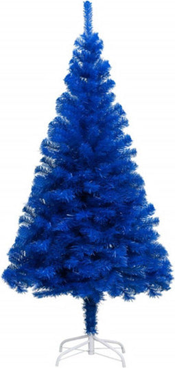 vidaXL - Kunstkerstboom - met - standaard - 240 - cm - PVC - blauw