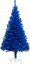 vidaXL - Kunstkerstboom - met - standaard - 240 - cm - PVC - blauw