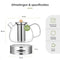 Deleca Glazen Theepot - 1.5L - RVS Filter en Theelicht Warmhouder - Borosilicaat Glas