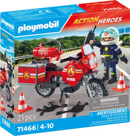 PLAYMOBIL 71466 - Action Heroes Brandweer - Reddingsacties met figuren en accessoires