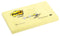 Memoblok 3M Post-it Z-Note R350 76x127mm geel - 12 stuks