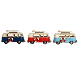 Decoratieve figuren Home ESPRIT Blauw Rood Marineblauw 27 x 11,5 x 15,5 cm (3 Stuks)