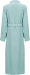 Heckettlane Badjas Wafel - Ochtendjas - 70% Gerecycled Katoen - Sky Blue - XL