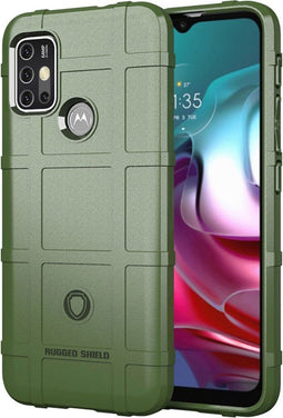 imoshion Hoesje Geschikt voor Motorola Moto G30 / Moto G20 / Moto G10 Power / Moto G10 Hoesje Siliconen - imoshion Rugged Shield Backcover - Groen