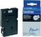 Brother TC-291 - Labeltape 9mm - Zwart op wit - 7,7m