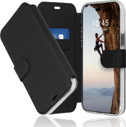 Accezz Hoesje Geschikt voor iPhone 14 Pro Hoesje Met Pasjeshouder - Accezz Xtreme Wallet Bookcase - Zwart