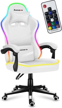 Huzaro - Force 4.4 RGB White - Gaming stoel
