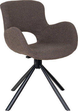 House Nordic Eetkamerstoel Amorim Bouclé Mushroom Draaibaar