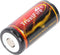 Trustfire 18350 - 1200 mAh 3,7 V beschermd, afmetingen noteren ca. 38,36x18,25 mm