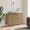 vidaXL - Dressoir - 104x35x70 - cm - bewerkt - hout - artisanaal - eikenkleurig