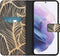 iMoshion Hoesje Geschikt voor Samsung Galaxy S21 Plus Hoesje Met Pasjeshouder - iMoshion Design Softcase Bookcase - Meerkleurig / Golden Leaves