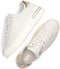 Gabor 395 - Lage Sneakers - Leer met goudkleurige accenten - Wit
