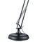 Reality Salvador - Vloerlamp - Voetschakelaar In hoogte verstelbaar - Metaal mat zwart L:38,0cm H:180,0cm